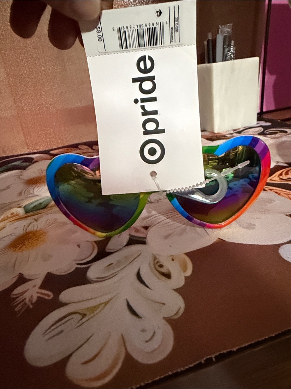 Rainbow Heart Sunglasses - Multicolor